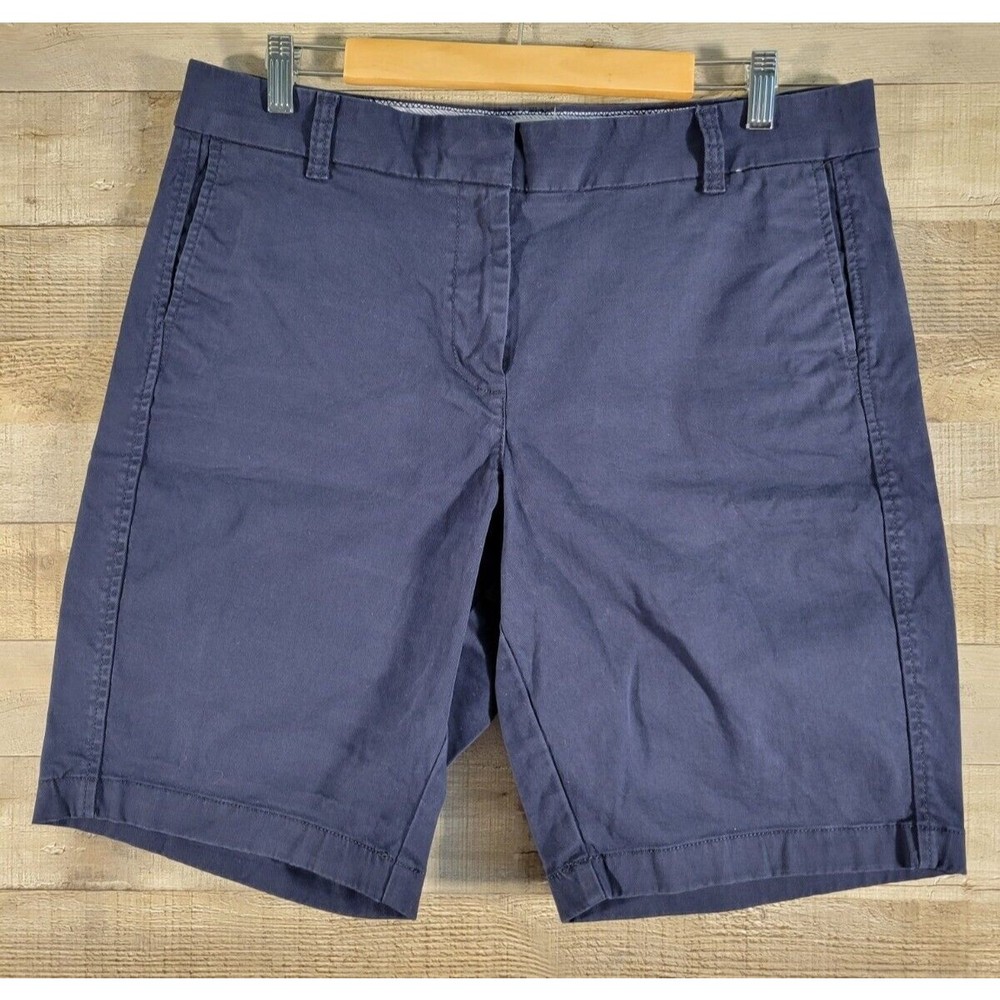 J. Crew Shorts Size 14 Re-Imagined Summer Bermuda Blue Mid-Rise Shorts